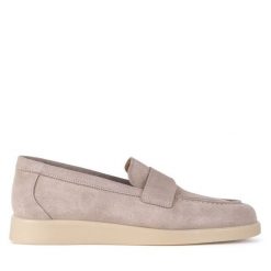 Mokasyny GINO ROSSI. Brązowe mokasyny Gino Rossi, bez wzorów. Za 279.99 zł.