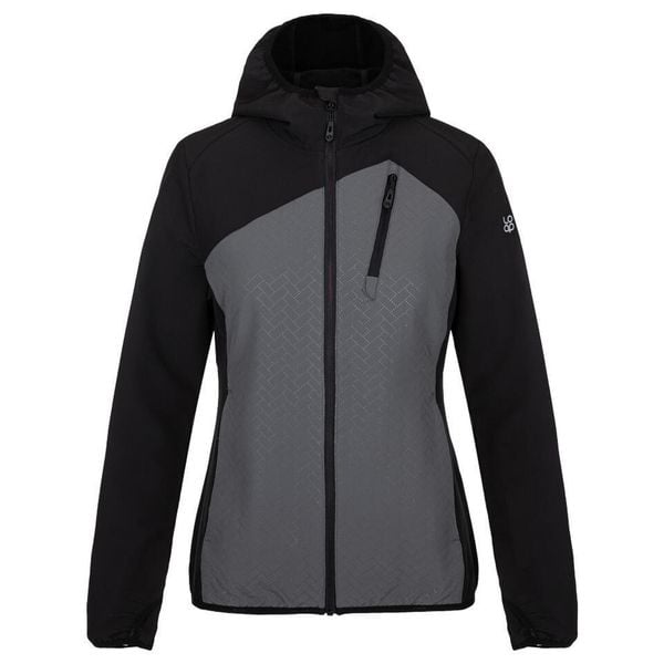 Kurtka softshell damska LOAP URLEA XS – czarny/szary. Czarne kurtki przejściowe sportowe Lolë, s, bez wzorów, z softshellu, bez kaptura. Za 256.99 zł.