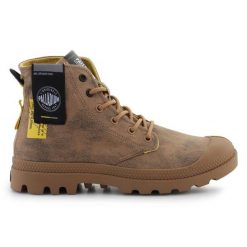 Buty Palladium Pampa Surplus 74389-291-M beżowy. Brązowe buty treningowe bez wzorów, z gumy, bez zapięcia. Za 572.15 zł.