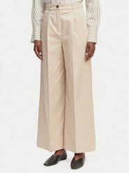 Marella Spodnie palazzo Aceri 2615131071 Beżowy Wide Leg. Brązowe spodnie materiałowe Marella, bez wzorów, z materiału. Za 539.99 zł.