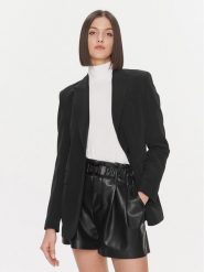 Liu Jo Marynarka MF3231 T7896 Czarny Regular Fit. Czarne marynarki i żakiety Liu Jo, bez wzorów, z syntetyku, bez ramiączek. Za 1,709.00 zł.
