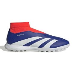 Buty adidas Predator League Ll Tf IF6385 niebieskie. Niebieskie buty treningowe bez wzorów, z gumy, bez zapięcia, do piłki nożnej. Za 451.71 zł.