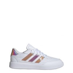 Buty Courtblock. Białe buty treningowe adidas, bez wzorów, z gumy, bez zapięcia. Za 280.60 zł.