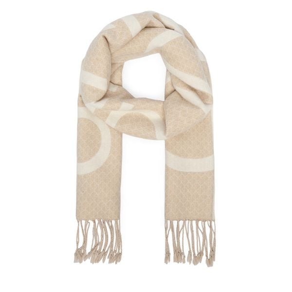 Szalik Calvin Klein. Brązowe szaliki i kominy Calvin Klein, bez wzorów. Za 369.99 zł.