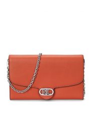 Lauren Ralph Lauren Torebka 431902100016 Pomarańczowy. Brązowe kopertówki Lauren Ralph Lauren, bez wzorów, ze skóry, wizytowe, bez dodatków. Za 399.99 zł.