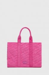 Karl Lagerfeld torebka kolor różowy. Czerwone shopper bag KARL LAGERFELD, bez wzorów, na ramię, bez dodatków. Za 839.99 zł.
