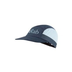 Czapka z daszkiem trekkingowa Momentum 5 Panel. Niebieskie czapki z daszkiem RAB, bez wzorów, sportowe. Za 179.99 zł.