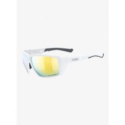 Okulary przeciwsłoneczne Uvex MTN Venture CV - white matt/mirror yellow. Białe okulary przeciwsłoneczne UVEX, bez wzorów. Za 350.75 zł.