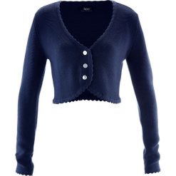 Sweter rozpinany ludowy bonprix ciemnoniebieski. Swetry marki INESIS. Za 59.99 zł.