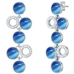 Lulu & Jane Stop metali Zdobienie kryształkami Swarovski® Kolczyki 1 ct Damski. Białe kolczyki Lulu & Jane, srebrne. Za 539.99 zł.