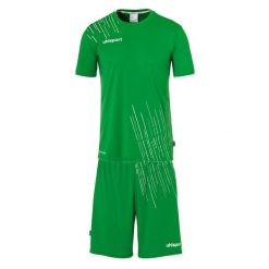 Zestaw koszulka i spodenki Uhlsport Score 26. Białe szorty sportowe Uhlsport, bez wzorów, z dresówki, do piłki nożnej. Za 154.43 zł.