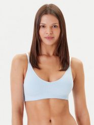 Hunkemöller Biustonosz top Dianne 302142 Błękitny. Niebieskie biustonosze Hunkemöller, xl, bez wzorów, z syntetyku, bez kołnierzyka, bez ramiączek. Za 79.99 zł.
