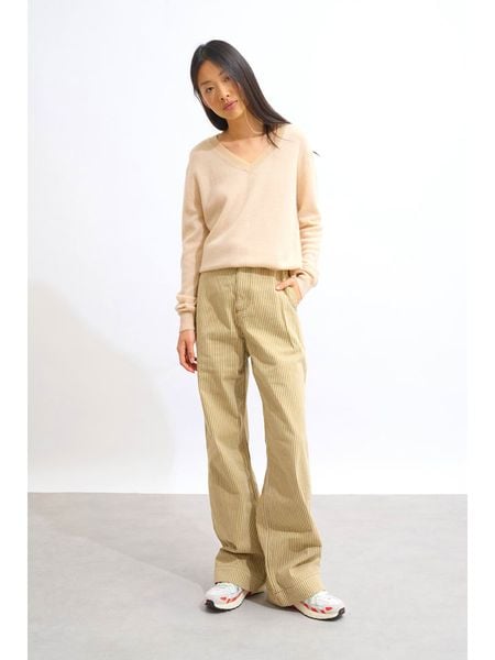 AUTHENTIC CASHMERE Kaszmirowy sweter "Gardoria" w kolorze beżowym rozmiar: XXL. Brązowe swetry AUTHENTIC CASHMERE, xxl, bez wzorów, z kaszmiru, bez ramiączek. Za 347.99 zł.