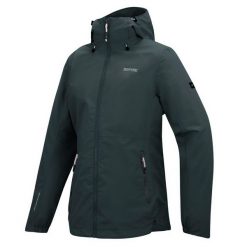 Damska wodoodporna kurtka z kapturem Hamara IV. Szare kurtki Regatta, bez wzorów, z poliesteru, z kapturem. Za 279.99 zł.