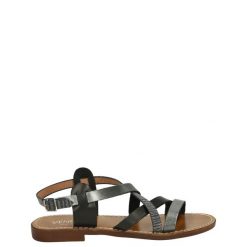 SANDAŁY SIMONA4RG C-M. Sandały Venezia, bez wzorów, ze skóry, bez obcasa, bez zapięcia. Za 129.00 zł.
