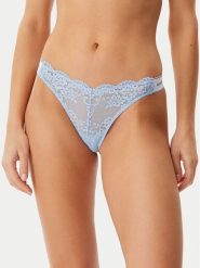 Guess Stringi O3RE08 KBBT0 Niebieski. Niebieskie stringi Guess, z aplikacjami, z syntetyku. Za 89.99 zł.