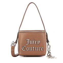 Torebka Juicy Couture. Brązowe torebki klasyczne Juicy Couture, bez wzorów, klasyczne, bez dodatków. Za 279.99 zł.