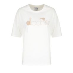 Koszulka damska DIADORA L. T-SHIRT SS URBANITY. Czarne t-shirty sportowe Diadora, l, bez wzorów, bez ramiączek. Za 49.99 zł.
