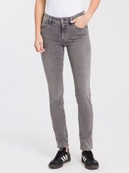 Cross Jeans Dżinsy - Slim fit - w kolorze szarym rozmiar: W32/L30. Szare jeansy Cross Jeans, l, z aplikacjami, z jeansu, z podwyższonym stanem. Za 96.83 zł.