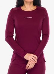 Bluza damska La Sportiva Beyond Longsleeve. Czerwone bluzy La Sportiva, s, bez wzorów, z materiału, bez ramiączek, bez kaptura. Za 324.49 zł.
