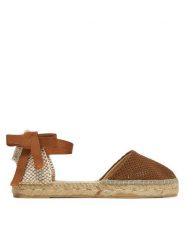 Manebi Espadryle H 2.7 P0 Brązowy. Brązowe espadryle Manebi, bez wzorów, z materiału, bez obcasa. Za 419.99 zł.