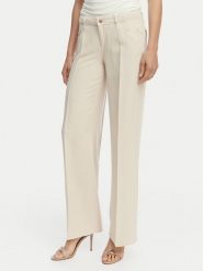 Guess Jeansy W4GA96 WDP85 Kremowy Wide Leg. Białe jeansy Guess, z aplikacjami, z jeansu. Za 524.99 zł.