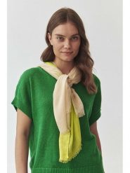 TATUUM Szal w kolorze beżowo-żółtym - 180 x 100 cm rozmiar: onesize. Brązowe szaliki i kominy Tatuum, bez wzorów, z materiału. Za 33.95 zł.