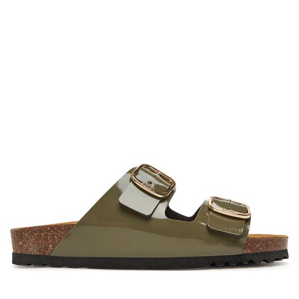 Klapki Scholl. Brązowe klapki Scholl, bez wzorów, bez obcasa, bez zapięcia. Za 219.99 zł.