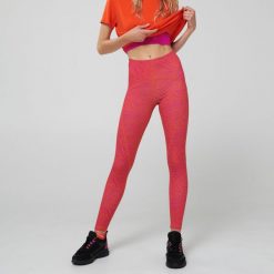 Legginsy GYM HARD - Pomarańczowy. Brązowe legginsy Sinsay, bez wzorów. W wyprzedaży za 39.99 zł.
