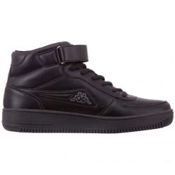 Buty Kappa Bash Mid U 242610 1116 czarne. Czarne buty treningowe Kappa, bez wzorów, z gumy, bez zapięcia. Za 209.48 zł.
