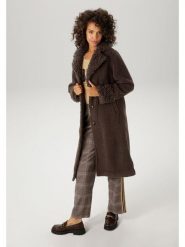 Aniston Płaszcz pluszowy w kolorze ciemnobrązowym rozmiar: 40. Brązowe płaszcze Aniston, bez wzorów, bez kaptura. Za 113.36 zł.