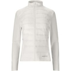 Damska kurtka hybrydowa Endurance Reitta. Białe kurtki do biegania Endurance, bez wzorów, bez kaptura, do biegania. Za 389.00 zł.
