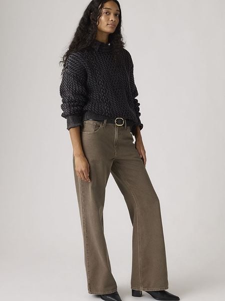 Levi's Sweter "Leilah" w kolorze czarnym rozmiar: S. Czarne swetry Levi's, s, bez wzorów, z bawełny, bez ramiączek. Za 189.95 zł.