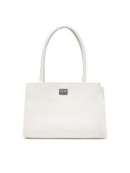 Tommy Jeans Torebka Tjw American Cool Med Tote AW0AW17297 Biały. Białe torebki klasyczne Tommy Jeans, bez wzorów, z jeansu, bez dodatków. Za 259.99 zł.