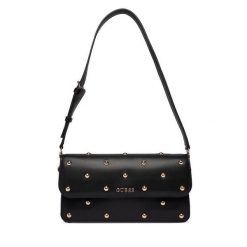 Torebka Guess. Czarne torebki klasyczne Guess, z aplikacjami, klasyczne, bez dodatków. Za 719.99 zł.