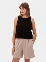 Les Lunes Top "Elodiee" w kolorze czarnym rozmiar: L. Czarne topy Les Lunes, l, bez wzorów, bez kołnierzyka, bez ramiączek. Za 126.99 zł.