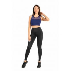 Legginsy na siłownię damskie Teyli Yoggi. Czarne legginsy Teyli, bez wzorów, z gumy, sportowe, długie. Za 199.95 zł.