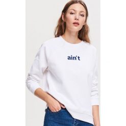 Bluza z napisem - Kremowy. Bluzy marki Reserved. Za 39.99 zł.