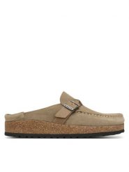 Birkenstock Klapki Buckley Braided 1031455 Beżowy. Brązowe klapki Birkenstock, bez wzorów, ze skóry, bez obcasa, bez zapięcia. Za 764.99 zł.