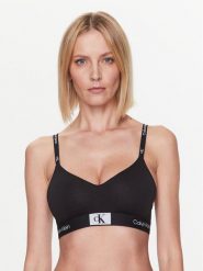 Calvin Klein Underwear Biustonosz braletka Light Lined 000QF7218E Czarny. Czarne biustonosze Calvin Klein Underwear, bez wzorów, z bawełny. Za 139.99 zł.