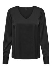 ONLY Bluzka Mika 15361191 Czarny Regular Fit. Czarne bluzki ONLY, xl, bez wzorów, z syntetyku, bez kołnierzyka, bez ramiączek. Za 149.99 zł.