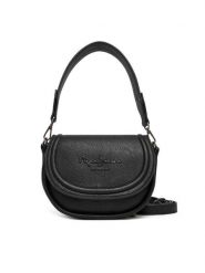 Pepe Jeans Torebka Crisha Code PL0300006 Czarny. Czarne torebki klasyczne Pepe Jeans, bez wzorów, z jeansu, bez dodatków. Za 279.99 zł.