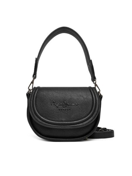 Pepe Jeans Torebka Crisha Code PL0300006 Czarny. Czarne torebki klasyczne Pepe Jeans, bez wzorów, z jeansu, bez dodatków. Za 189.99 zł.