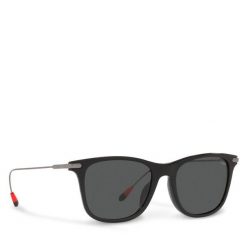 Okulary przeciwsłoneczne Polo Ralph Lauren. Czarne okulary przeciwsłoneczne Polo Ralph Lauren, bez wzorów. Za 499.99 zł.