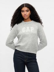 GAP Sweter w kolorze szarym rozmiar: L. Szare swetry GAP, l, bez wzorów, ze splotem, bez ramiączek. Za 167.28 zł.