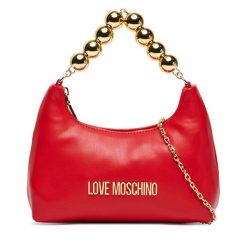 Torebka LOVE MOSCHINO. Czerwone kopertówki Love Moschino, bez wzorów, wizytowe, bez dodatków. Za 759.99 zł.