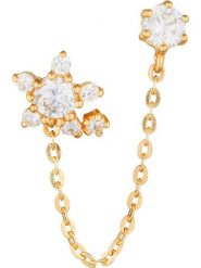 OR ÉCLAT Złote kolczyki-wkrętki "Duchesse" z cyrkoniami rozmiar: onesize. Żółte kolczyki Or Éclat, z cyrkonią, złote. Za 347.99 zł.