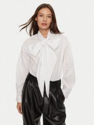 Dixie Koszula CEMUHMSA Biały Regular Fit. Białe koszule Dixie, l, bez wzorów, z bawełny, bez kołnierzyka, bez ramiączek. Za 229.99 zł.