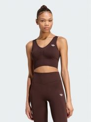 Adidas Biustonosz sportowy Essentials Seamless Bralette IA4524 Brązowy Regular Fit. Brązowe biustonosze sportowe adidas, bez wzorów, z syntetyku. Za 149.99 zł.