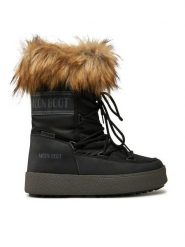 Moon Boot Śniegowce 80D2450060 Czarny. Czarne śniegowce Moon Boot, bez wzorów, ze skóry, bez zapięcia. Za 999.99 zł.